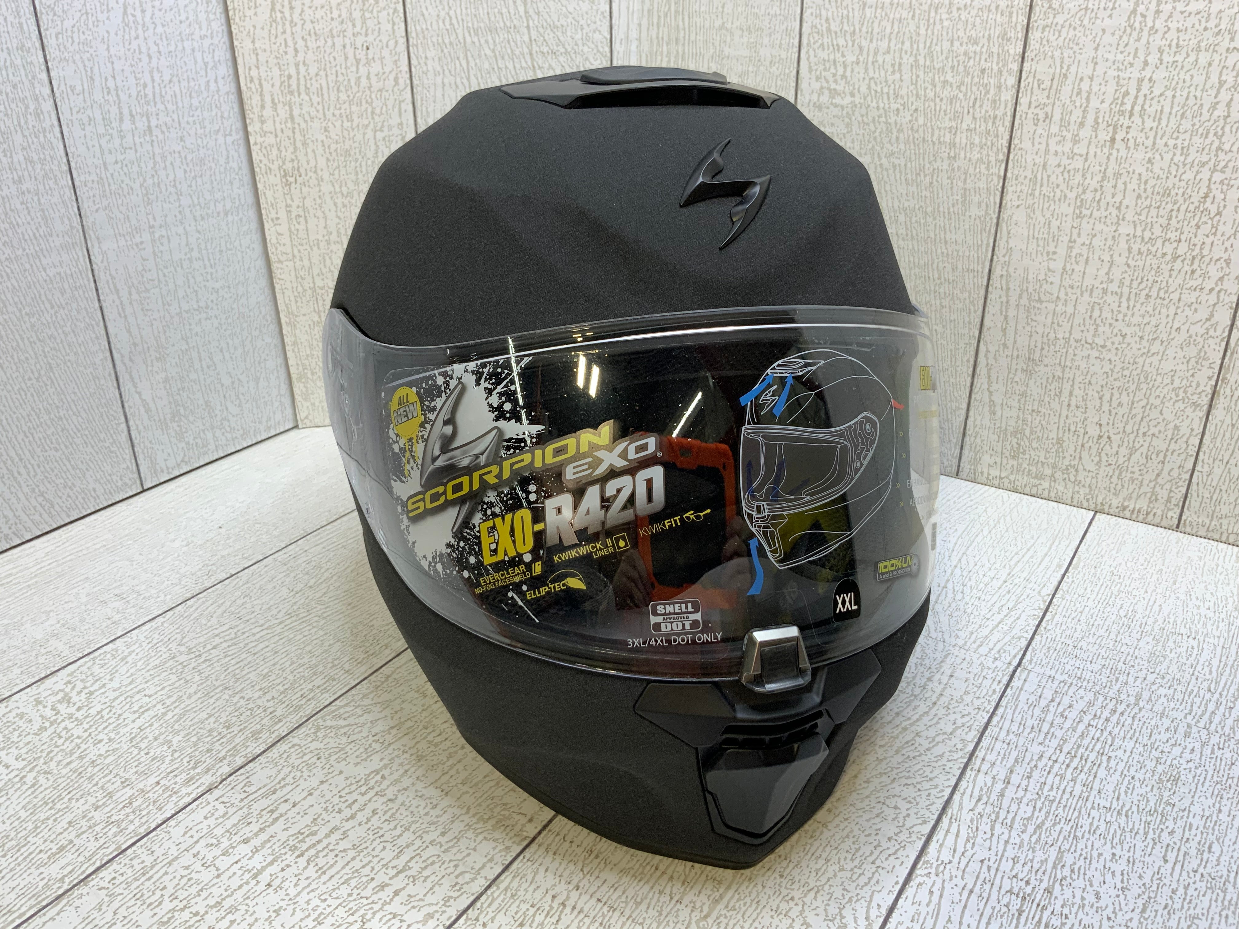Scorpion Exo R420 Graphite Helmet 2 XL (7942597738734)